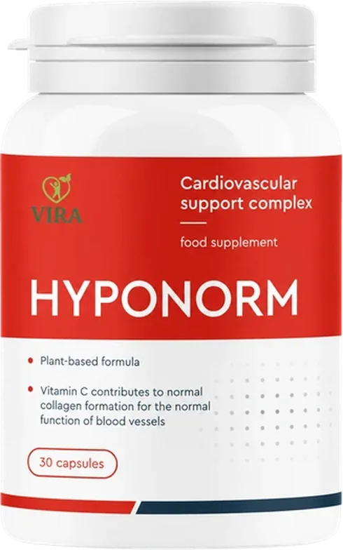 Frasco de HypoNorm – cápsulas para la hipertensión, 30 cápsulas